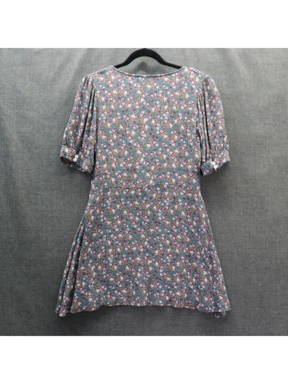 Free People Provence Floral Puff Sleeve Dress S - Picture 9 of 12